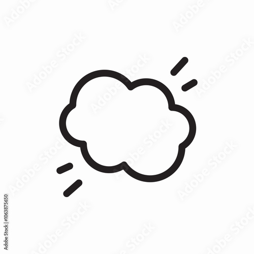 speech bubble cloud icon sign vector
