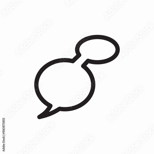 speech bubble double icon sign vector