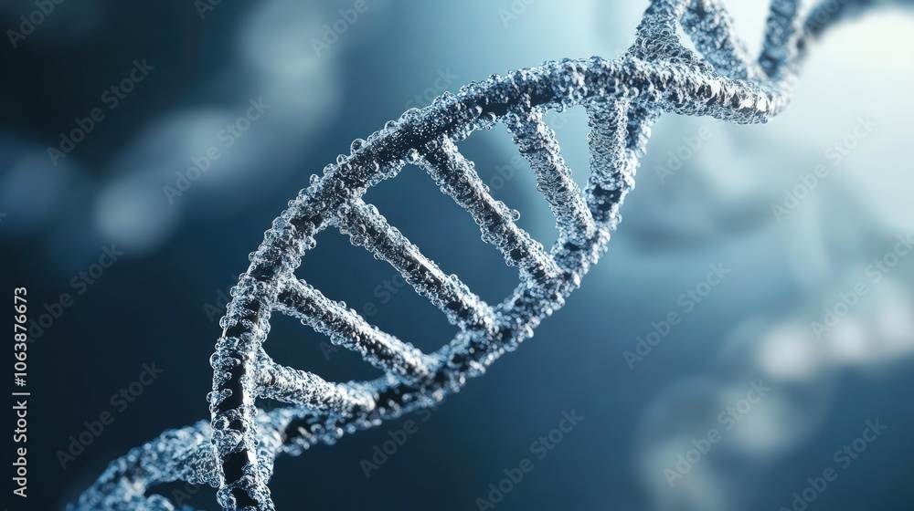 DNA molecule for genetic research and studies DNA molecule for genetic research and studies