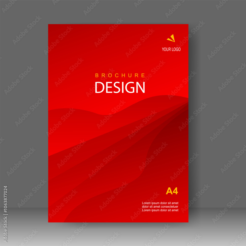 Fototapeta premium Cover design modern style. Annual report. Brochure template, catalog. Simple Flyer promotion. magazine. Vector illustration 