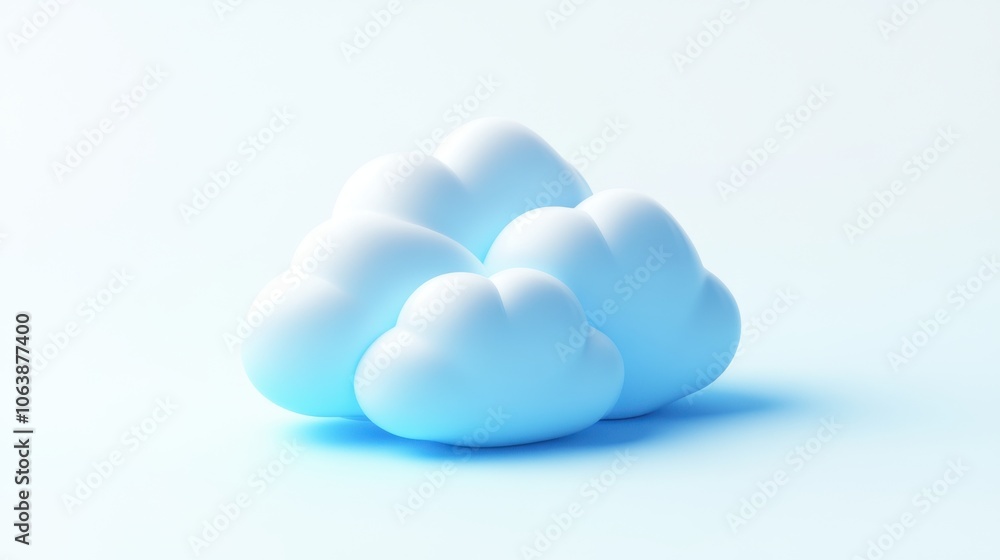 A whimsical digital illustration of fluffy pastel clouds, set against a soothing blue background, evoking calmness. A whimsical digital illustration of fluffy pastel clouds, set against a soothing blue background, evoking calmness.