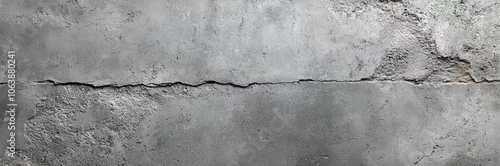 Obraz  z motywem Cracked gray concrete wall texture with a rough surface, perfect for backgrounds and design projects.