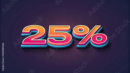 modern 3d text effect 10% OFF 3d rendering with background photo