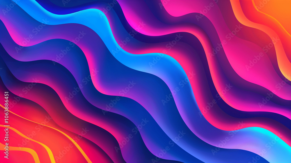 Abstract Colorful Wavy Background Abstract Colorful Wavy Background