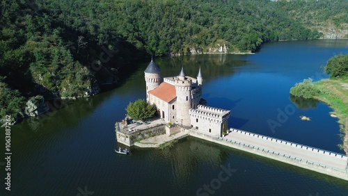 drone photo la Roche castle france europe