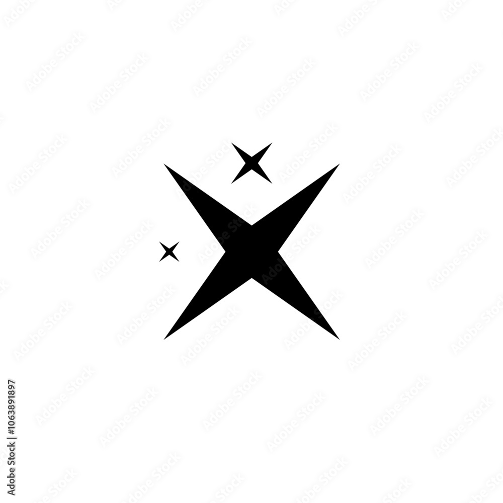 Sparkle star icon: a simple black and white sparkle symbol. Available as a transparent PNG and vector illustration.
Sparkle star icon: a simple black and white sparkle symbol. Available as a transparent PNG and vector illustration.