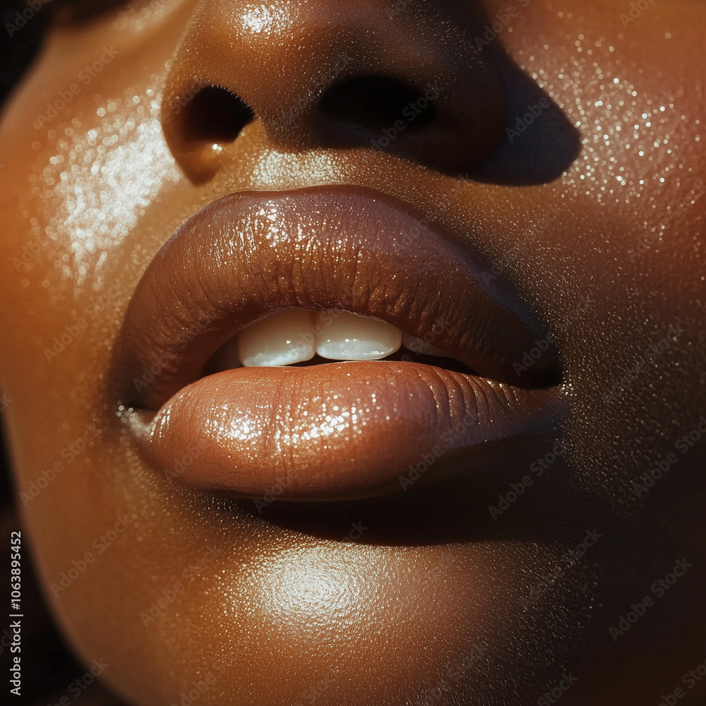 Obraz premium close up of a face with make up