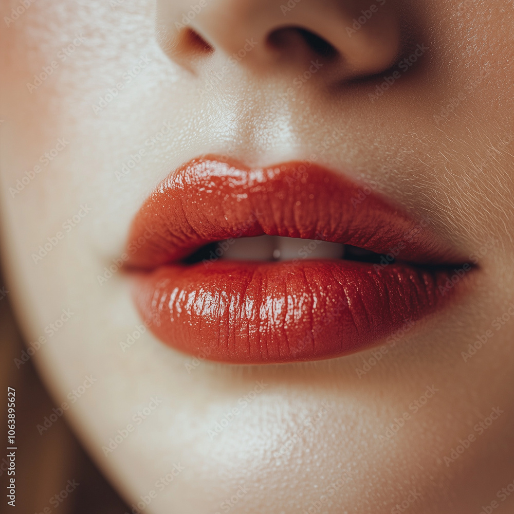 Fototapeta premium close up lips of woman