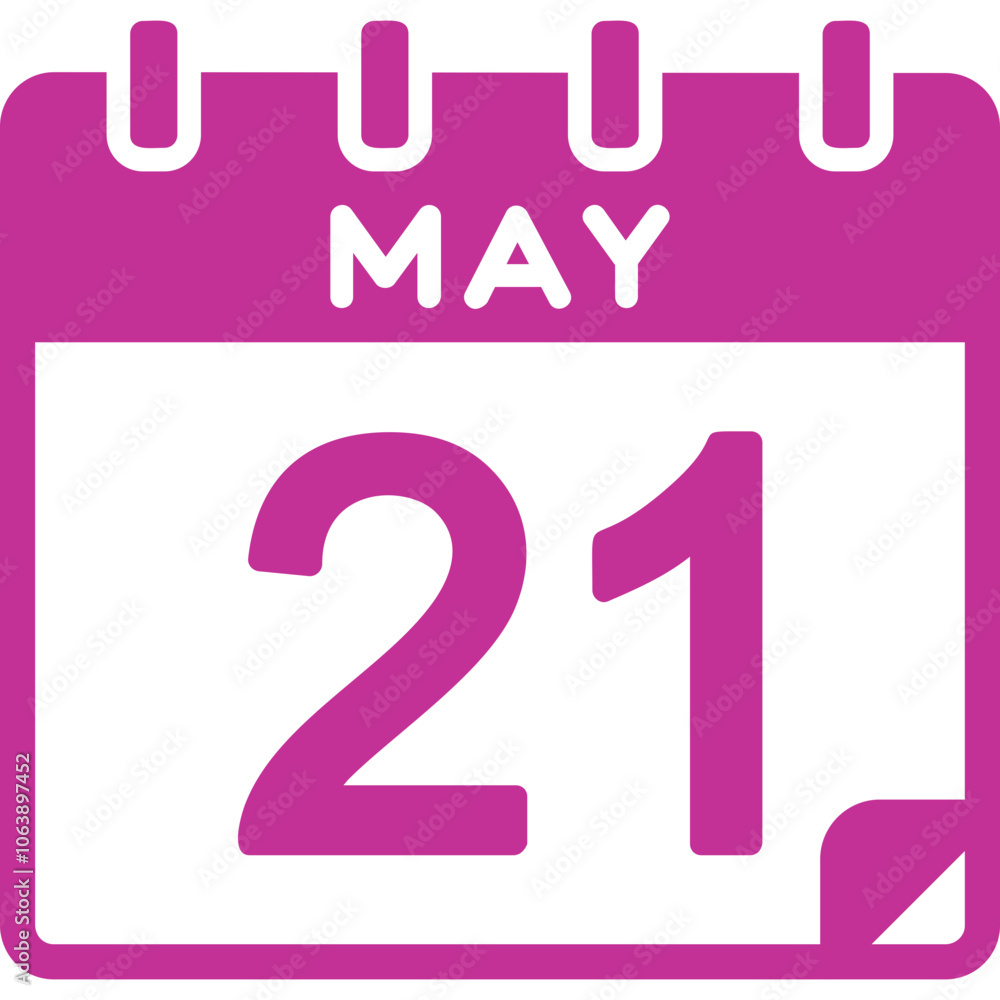 21 May Vector Icon Design 21 May Vector Icon Design