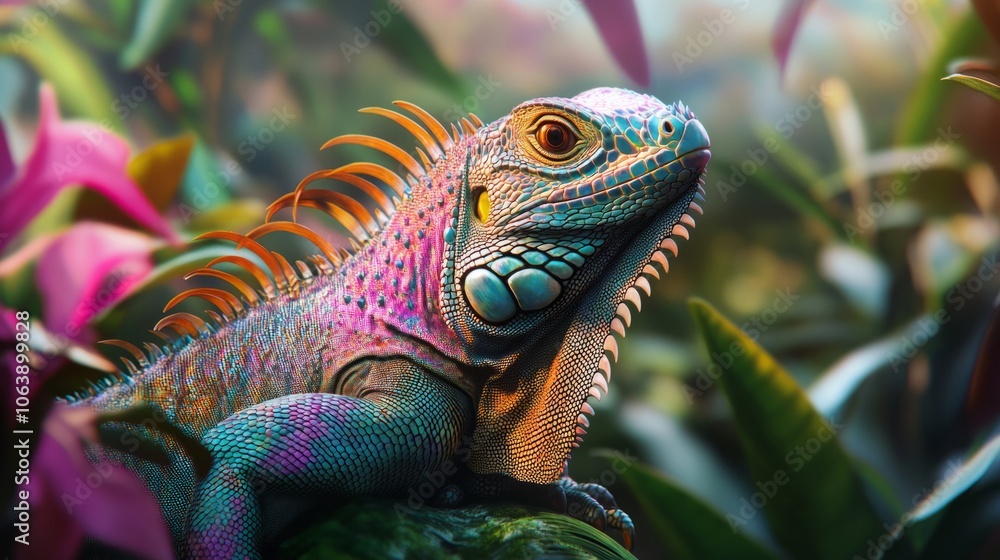 close-up iguana close-up iguana