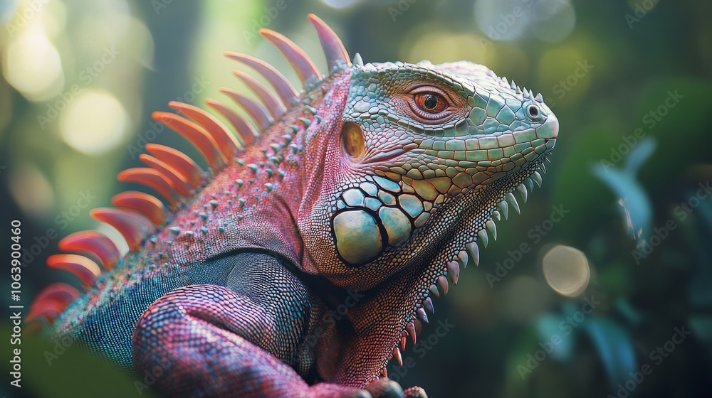 Obraz premium close-up iguana