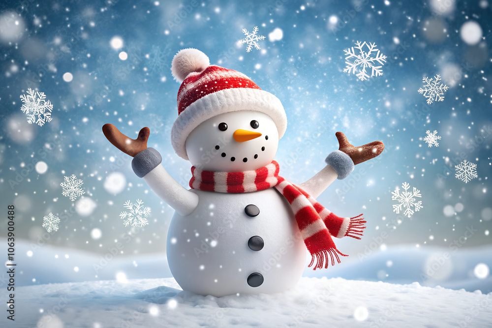 snowman in the snow snowman in the snow