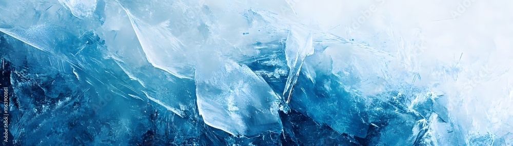 Abstract Blue Ice Crystal Formations Abstract Blue Ice Crystal Formations