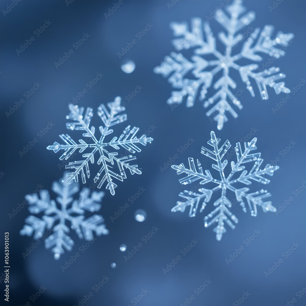 snowflakes on a blue background snowflakes on a blue background
