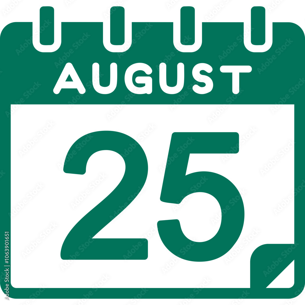 25 August Vector Icon Design 25 August Vector Icon Design
