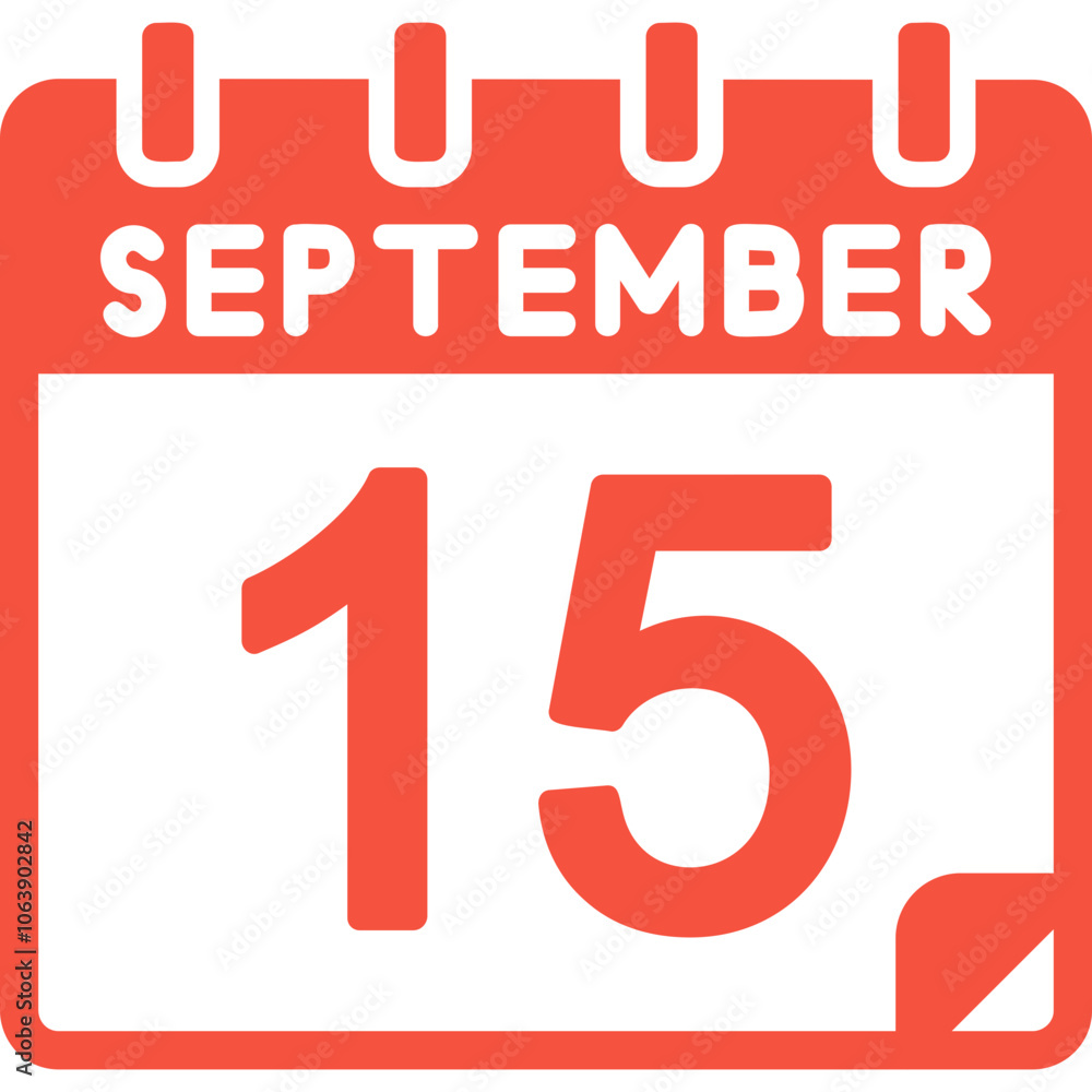 15 September Vector Icon Design 15 September Vector Icon Design