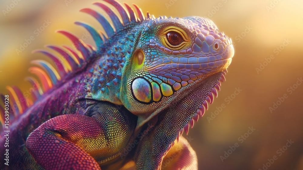 Fototapeta premium close-up iguana