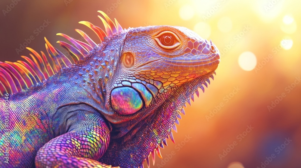 Fototapeta premium close-up iguana