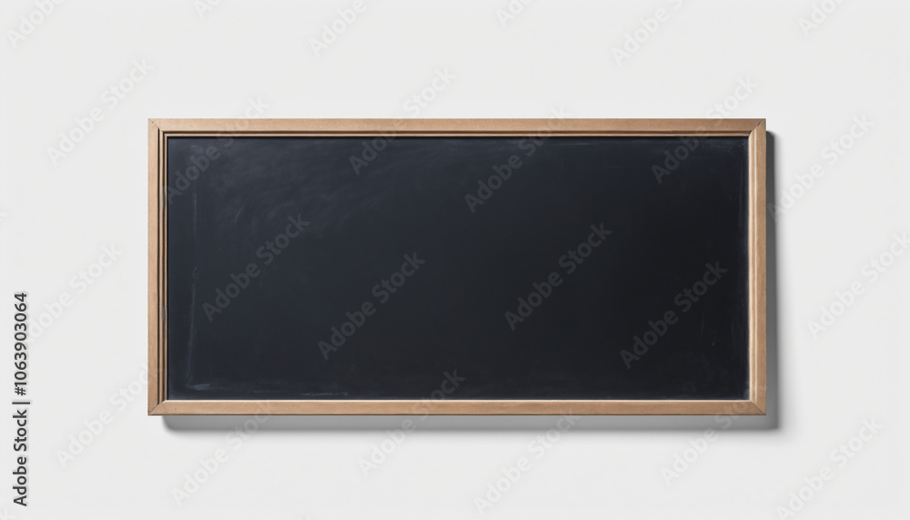 A minimalist, isolated image of a horizontal black with clean blackboard a simple wooden frame, set against a transparent background. A minimalist, isolated image of a horizontal black with clean blackboard a simple wooden frame, set against a transparent background.