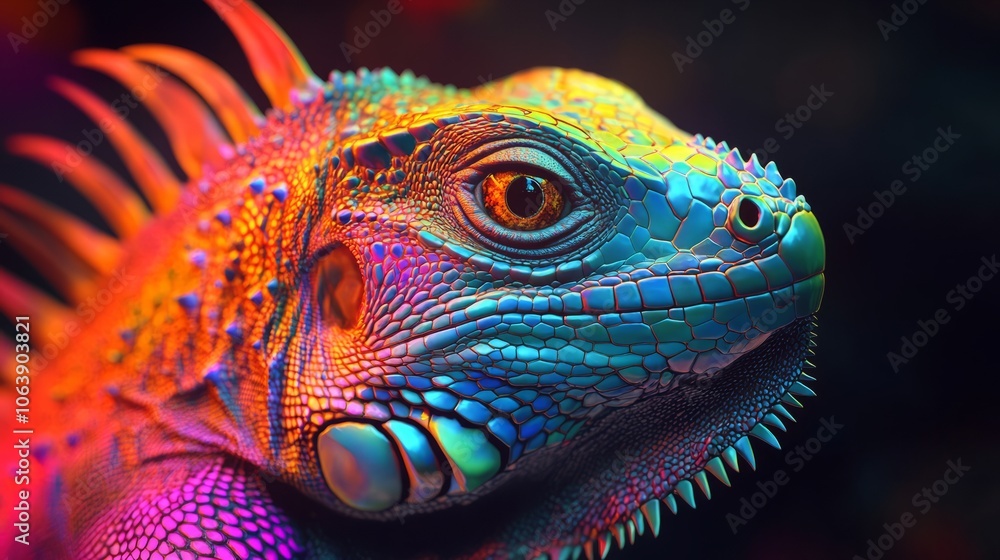 close up iguana close up iguana