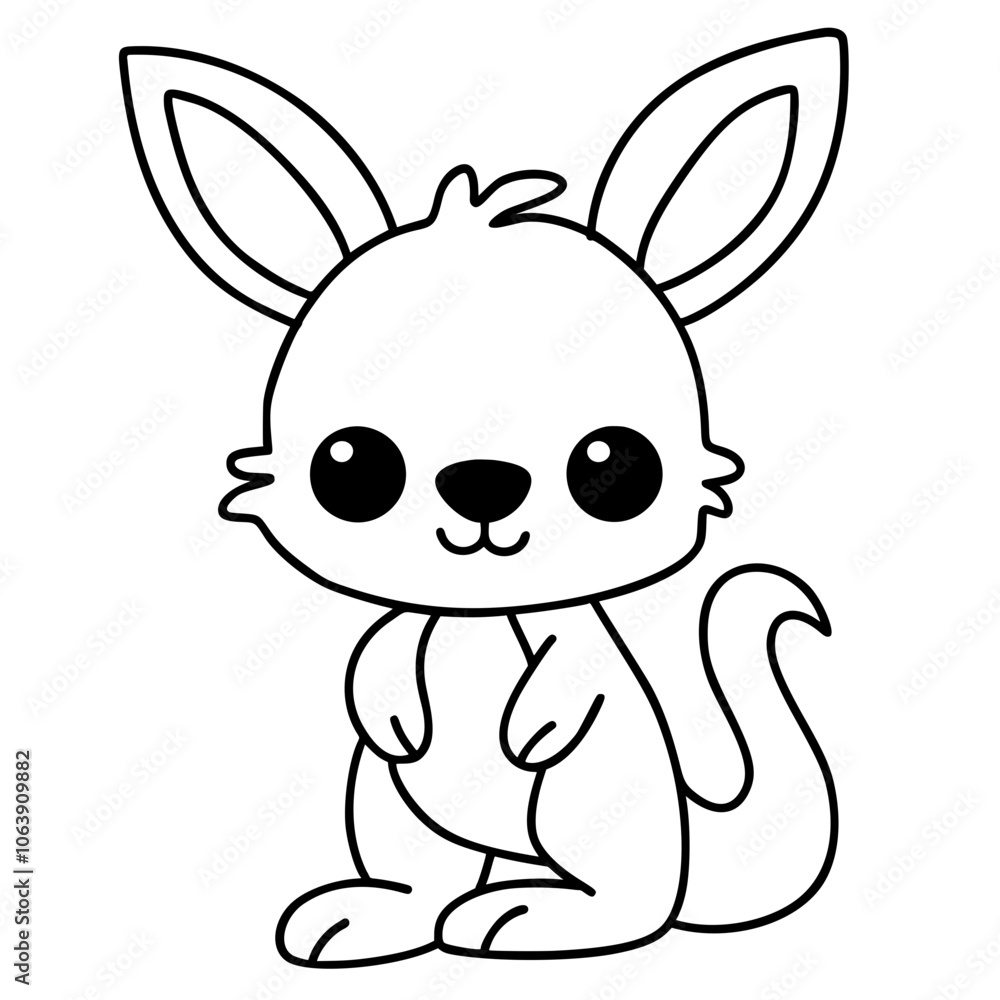 Cute Kangaroo doodle Cute Kangaroo doodle
