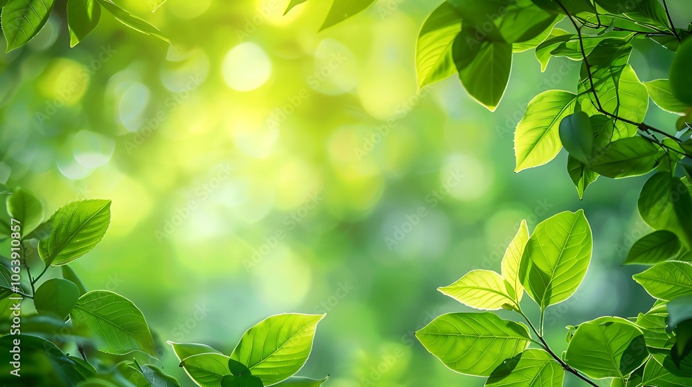 Fresh morning message decorated with vivid green leaves, exuding positivity and a vibrant start to the day, nature-infused atmosphere. Fresh morning message decorated with vivid green leaves, exuding positivity and a vibrant start to the day, nature-infused atmosphere.