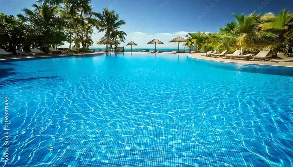 swimming pool in hotel or resort near ocean swimming pool in hotel or resort near ocean