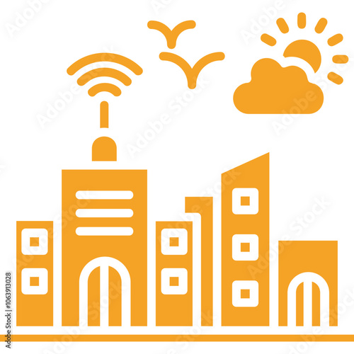 City  Vector Icon Design