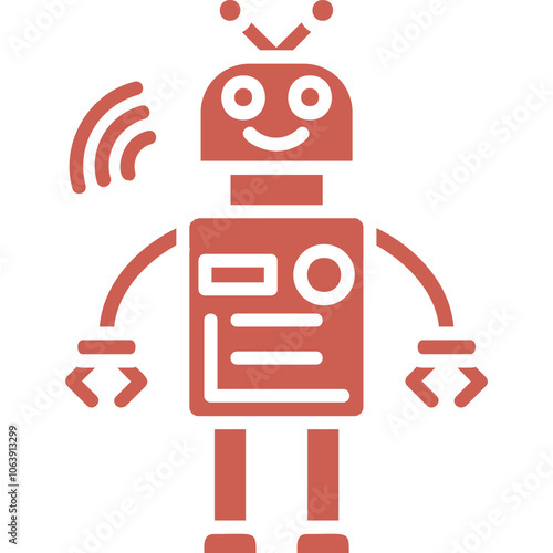 Robot Vector Icon Design