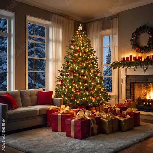 classic christmas scene