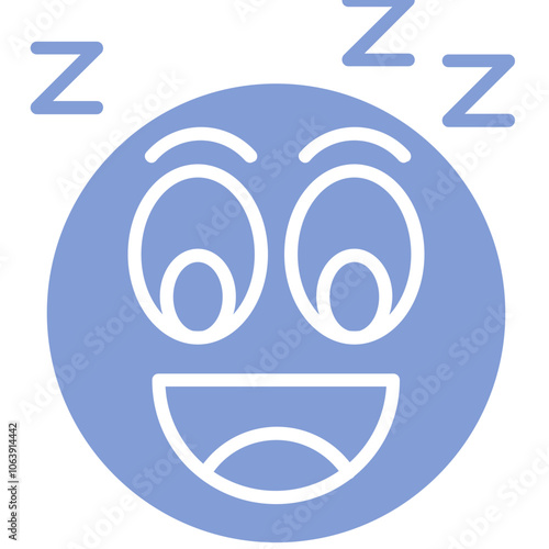 Asleep Vector Icon Design