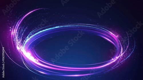 Abstract Circular Light Trail