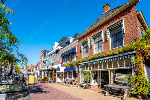 Altstadt, Makkum, Niederlande 