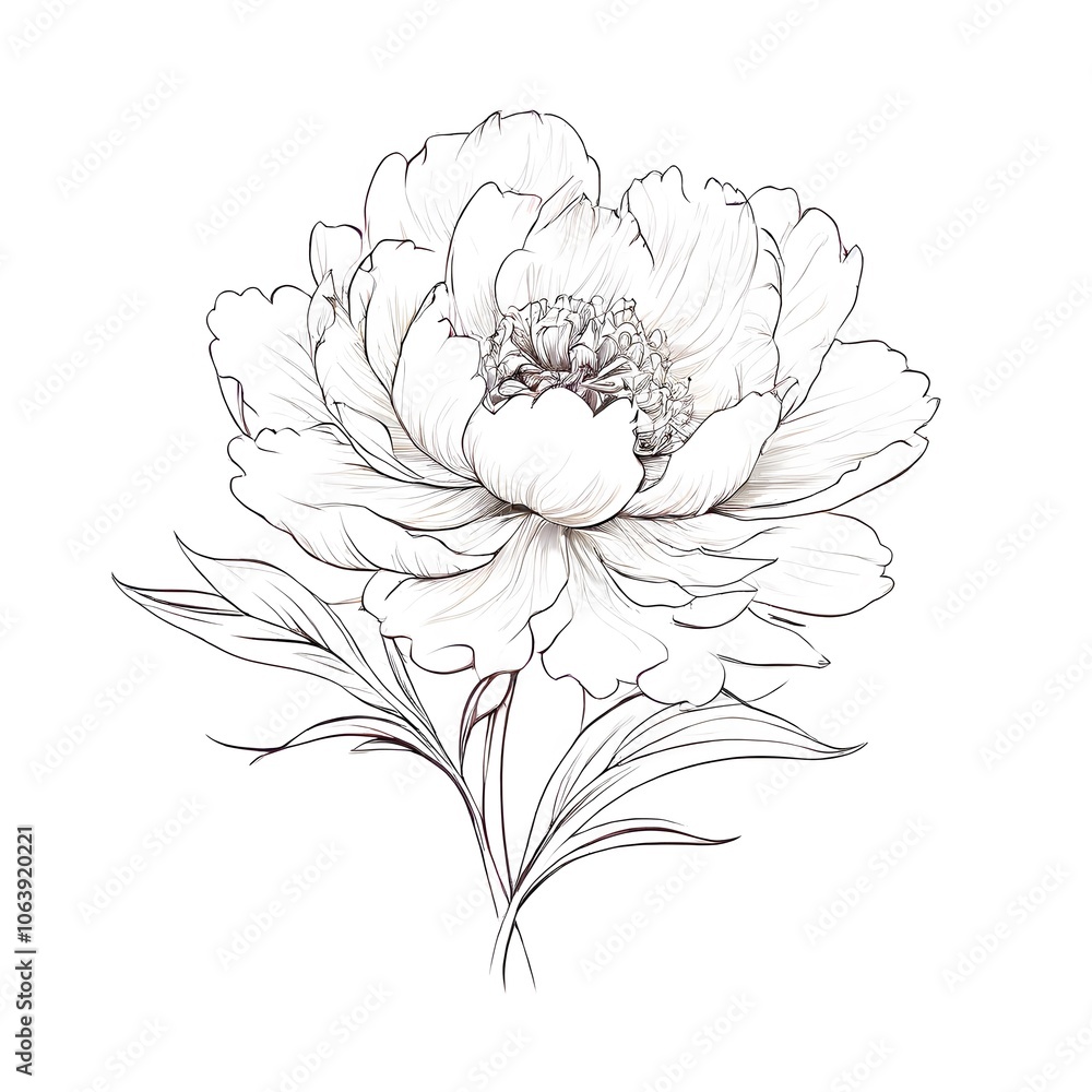 Flower concept design idea isolated on a white background Flower concept design idea isolated on a white background