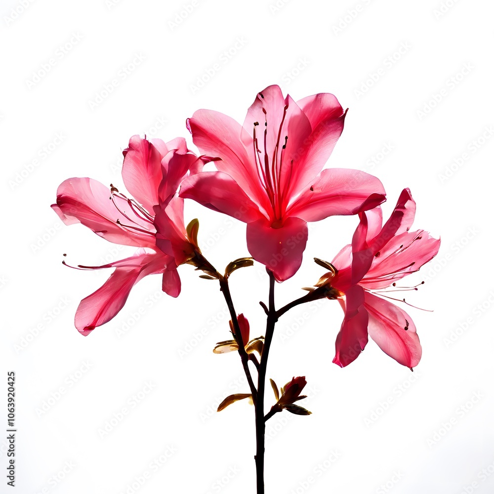 Fototapeta premium Flower concept design idea isolated on a white background