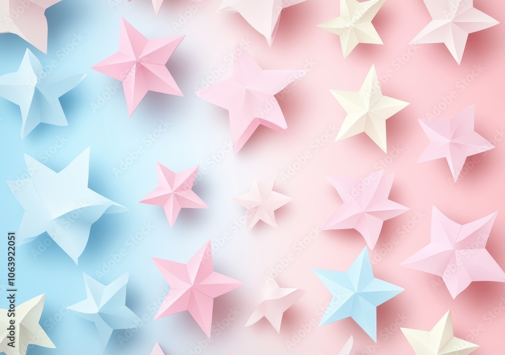 Retro star tree topper with pastel colors and festive background Retro star tree topper with pastel colors and festive background