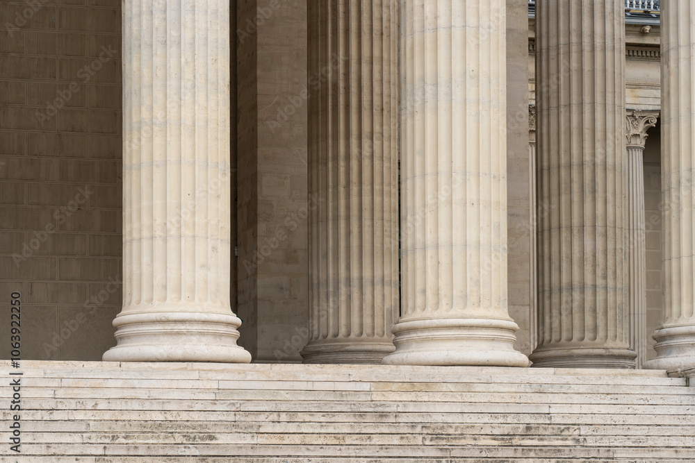 Classic ancient Greek style marble columns with stairs Classic ancient Greek style marble columns with stairs