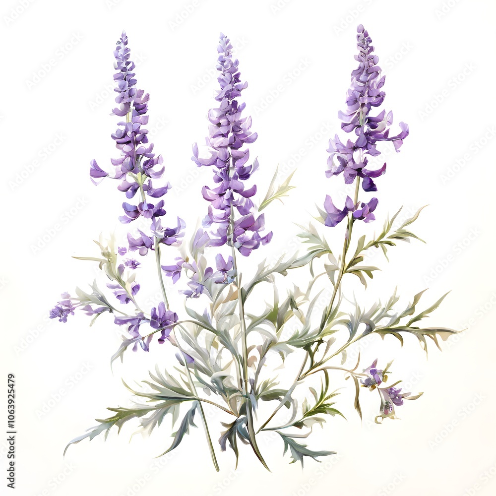 Naklejka premium Flower concept design idea isolated on a white background