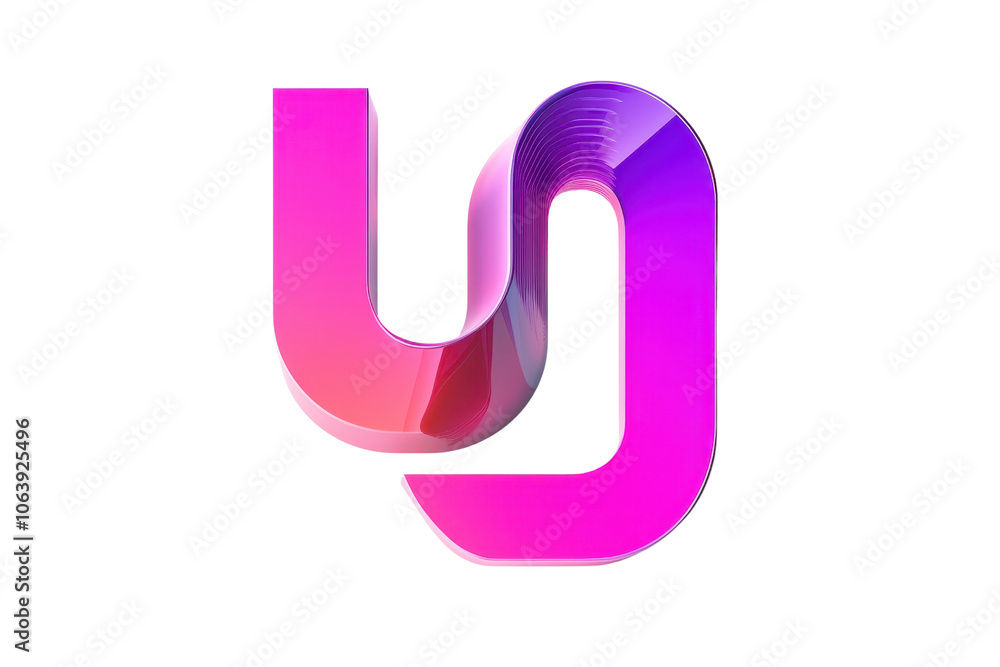 3D abstract twisted shape in vibrant pink and purple hues, with a glossy finish reflecting light. Modern digital art concept. 3D abstract twisted shape in vibrant pink and purple hues, with a glossy finish reflecting light. Modern digital art concept.