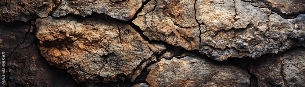 Cracked and Weathered Rock Face Cracked and Weathered Rock Face
