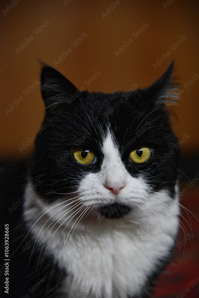 Cat jumps full body looking at camera, looking at camera Cat jumps full body looking at camera, looking at camera