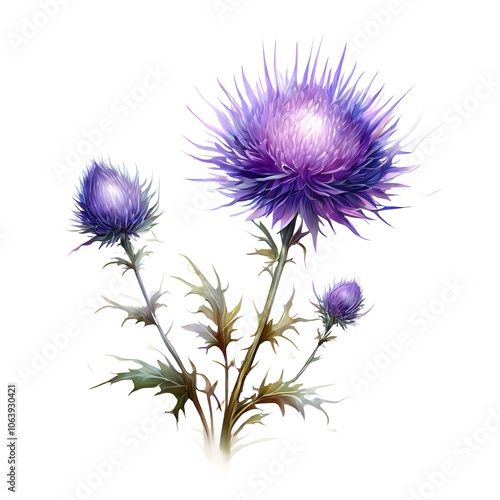 Flower concept design idea isolated on a white background