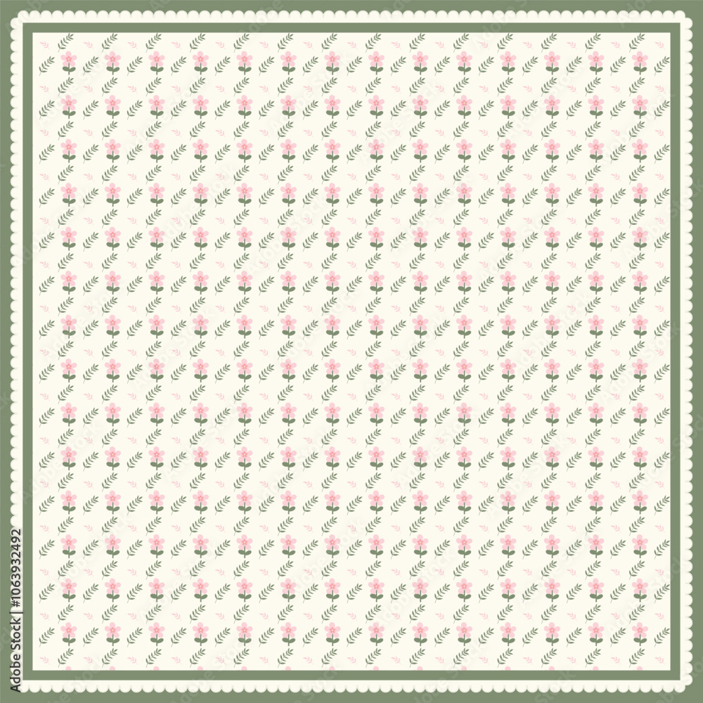 Sweet flower design for hijab design Sweet flower design for hijab design