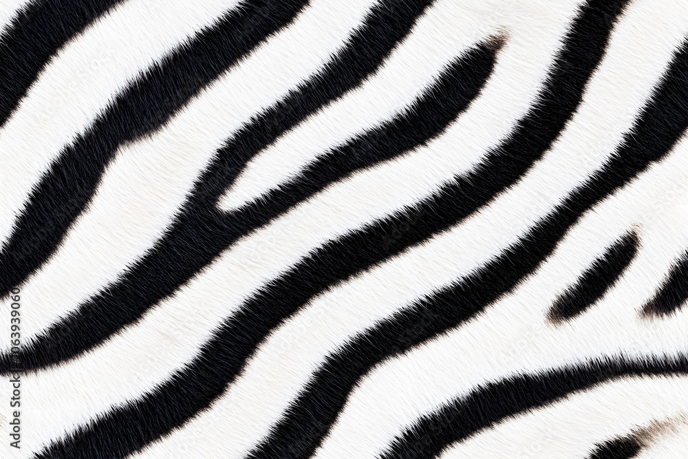 Realistic fur zebra seamless pattern Realistic fur zebra seamless pattern