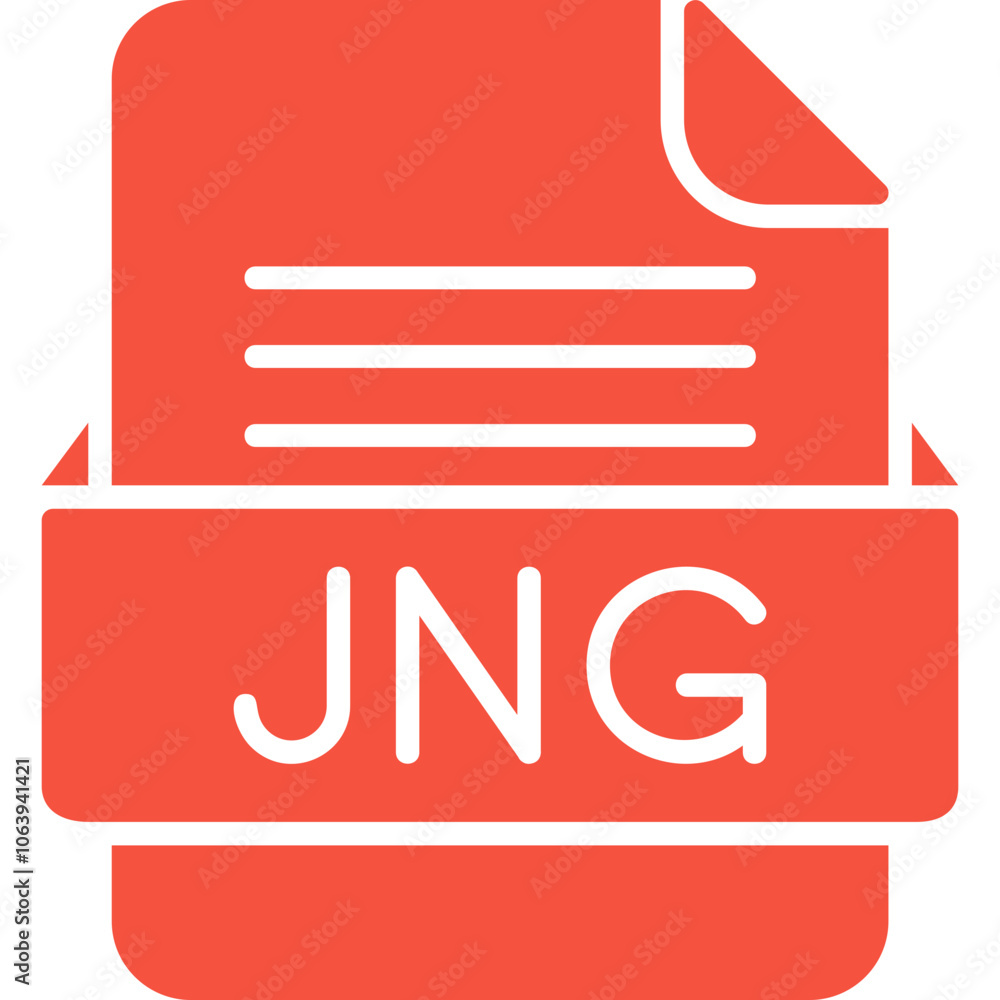JNG File Format Vector Icon Design JNG File Format Vector Icon Design