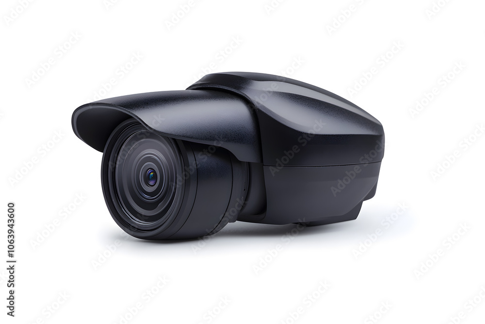 Miniature dashboard camera isolated on white background Miniature dashboard camera isolated on white background