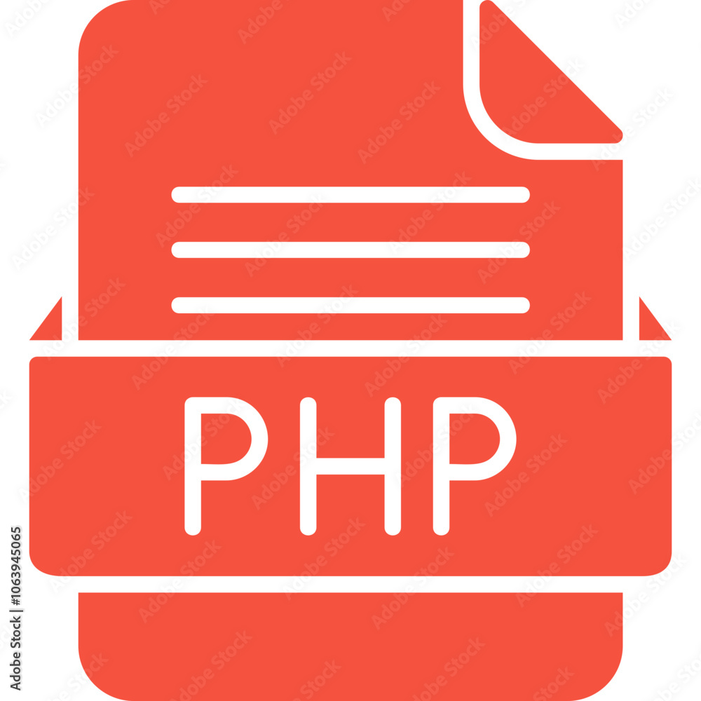 PHP File Format Vector Icon Design PHP File Format Vector Icon Design