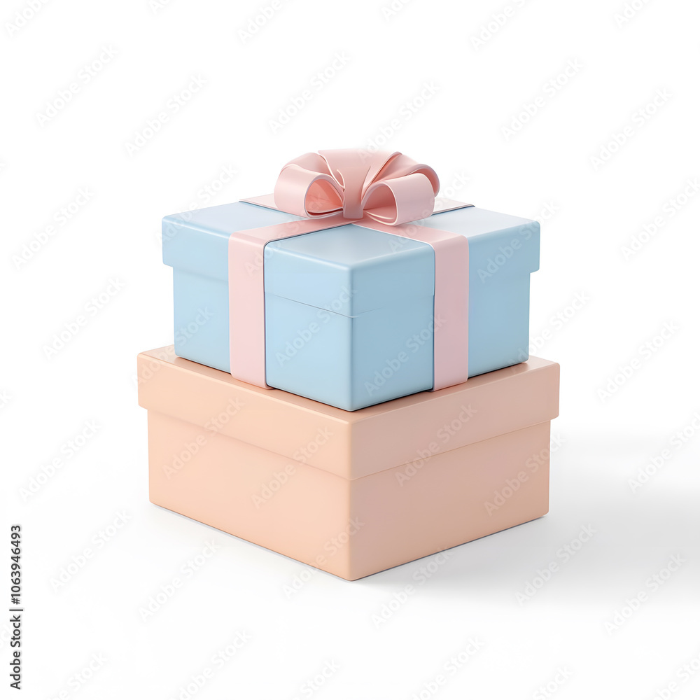Obraz premium 3d gift box for ui design isolated on white background