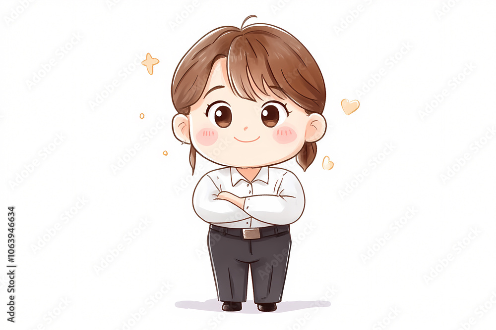 Discover a delightful cartoon character exuding charm and confidence perfect for engaging storytelling and artistic inspiration.