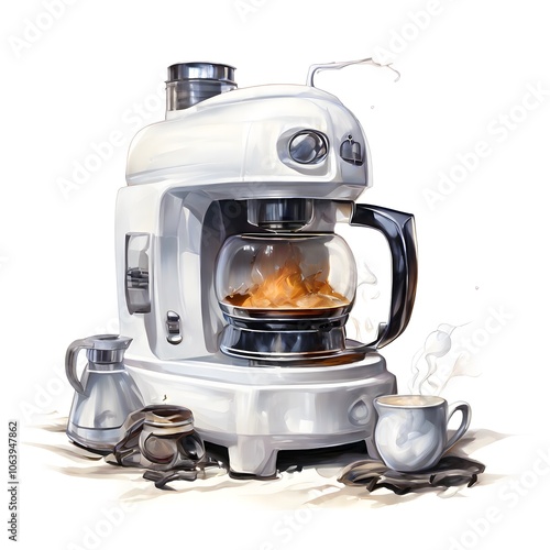 kitchen object design food concept on a white background